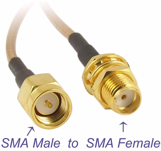 Antennenkabel SMA-Stecker auf RP-SMA-Buchse RF-Koax-Koaxial-Jumper-Pigtail-Kabelbaugruppe